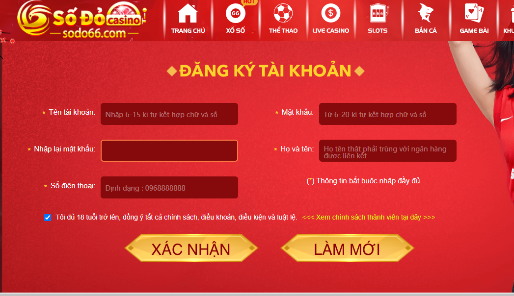 68gamebai fm Cổng đăng ký tài khoản tại SODO66.