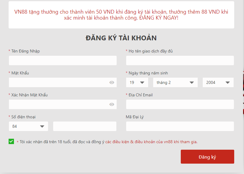 68gamebai fm Cổng đăng ký tài khoản tại VN88.