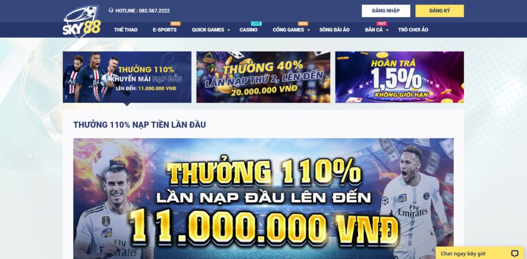 Các chương trình khuyến mãi chỉ có tại Sky88