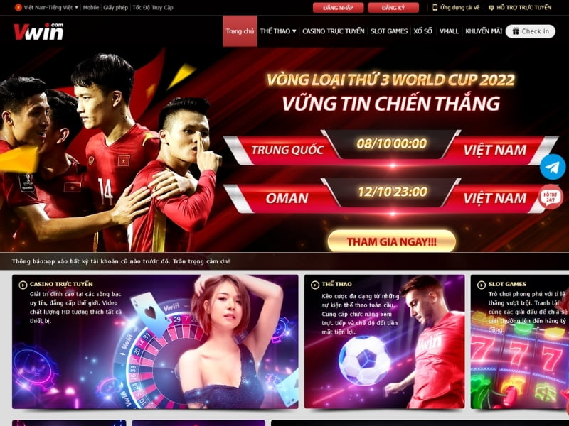 Các trò chơi đa dạng, hấp dẫn tại VWIN