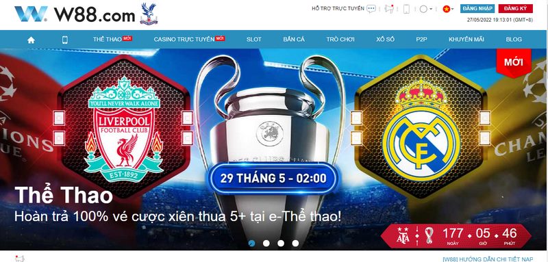 Nhà cái W88 được biết đến là sân chơi đẳng cấp đến từ châu Âu