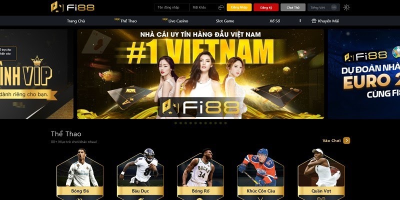 Giao diện của nhà cái 