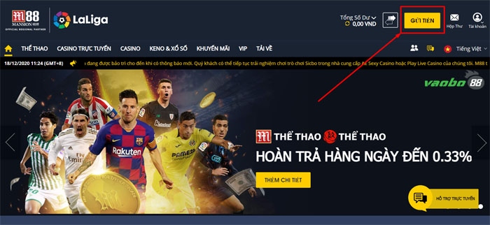 Thời gian nạp tiền vào tài khoản game siêu nhanh 