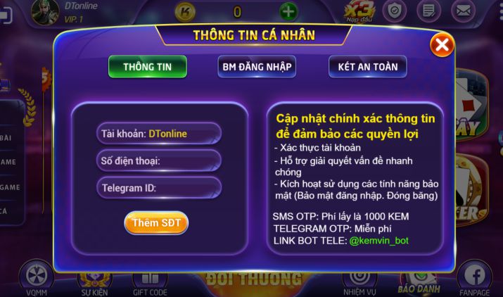 68gamebai fm Hướng dẫn đăng nhập Kem.Vin