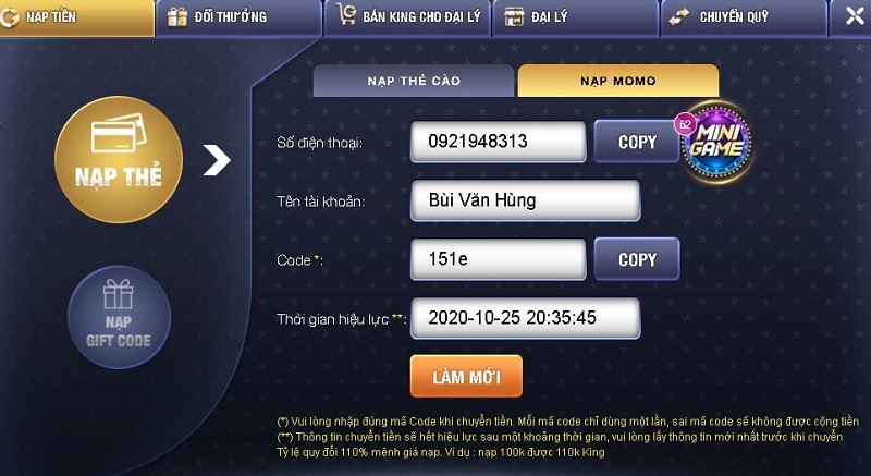 68gamebai fm Hướng dẫn nạp tiền MaxClub Pro
