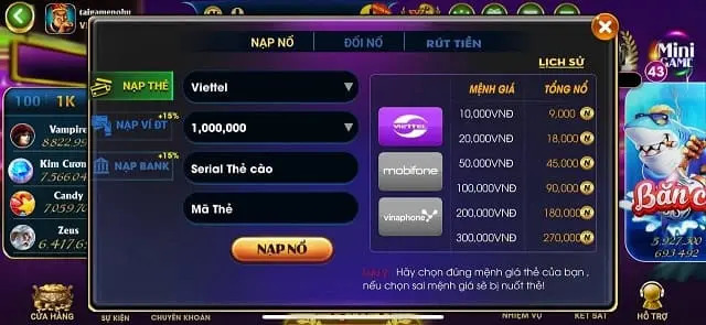 68gamebai fm Nạp tiền TaiSieuNo.Vin