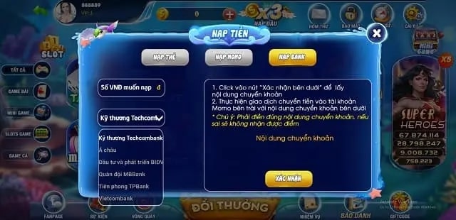 68gamebai fm Hướng dẫn nạp tiền Vua 88 Club