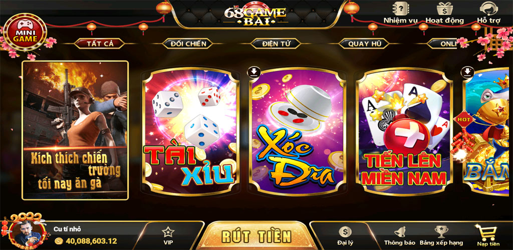68gamebai fm Giao diện s777 thừa hưởng từ game mẹ 68 Game Bài