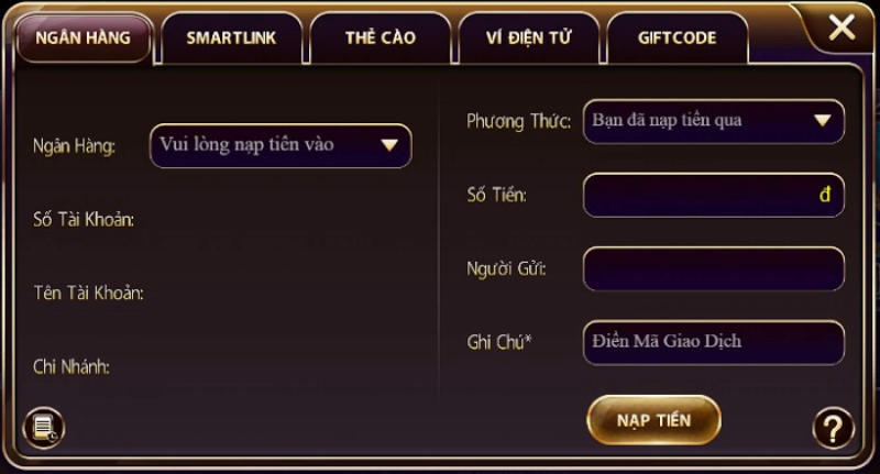 68gamebai fm Người chơi nên lưu lại thông tin nạp tiền để đối chiếu với cổng game